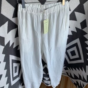 Light Cotton Pants - White